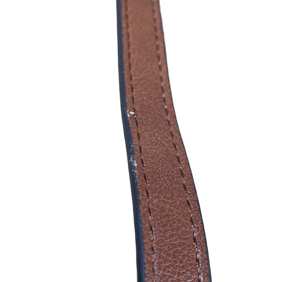 Frye & Co Faux Leather Brown Black & White Print Women's Crossbody Shoulder Bag - Picture 15 of 16